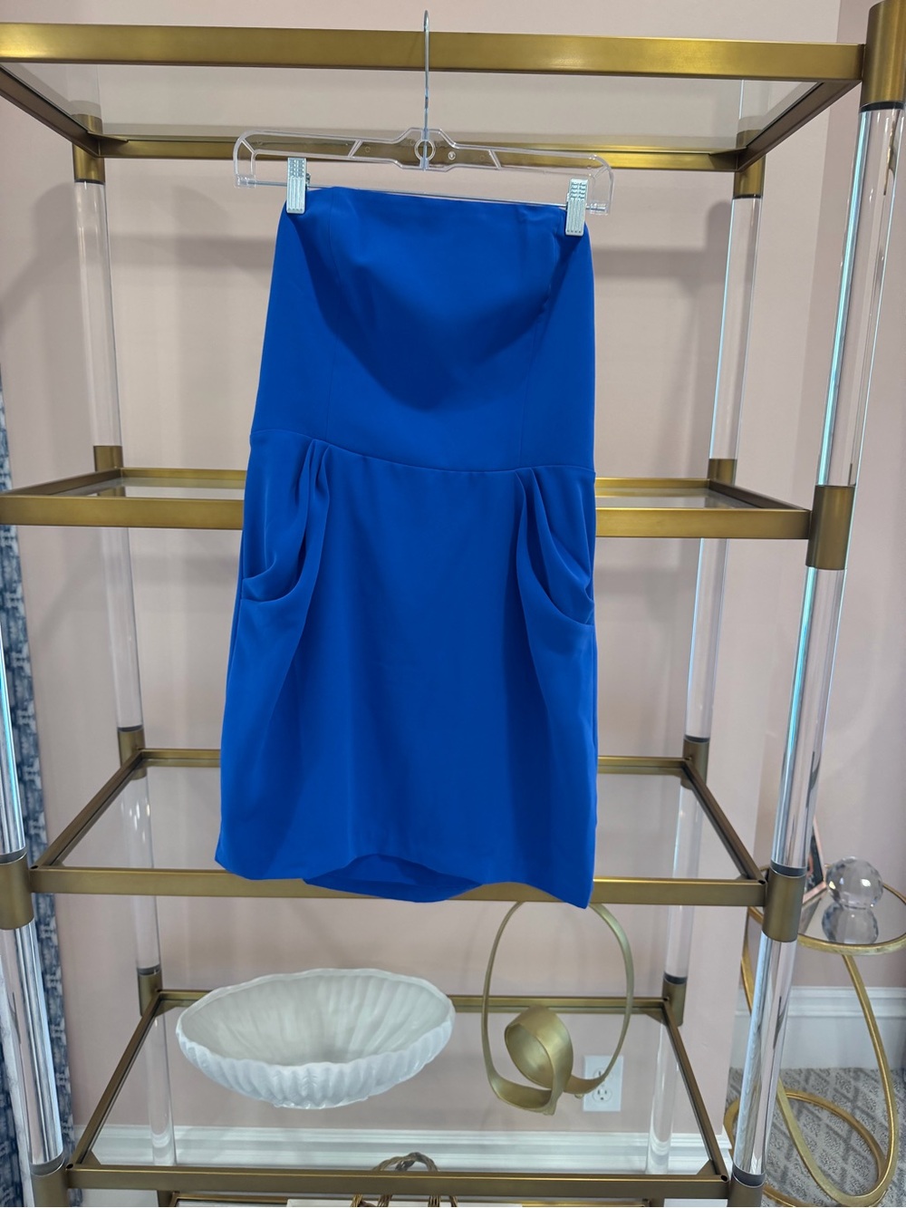 Amanda Uprichard Cobalt Blue Mini Skirt